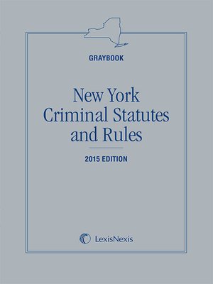 cover image of New York Criminal Statutes and Rules